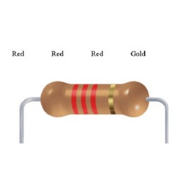 2200 Ohm 2.2K Ohm 0.25W