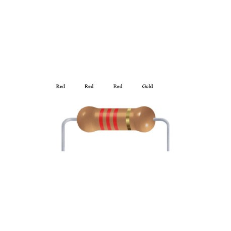 2200 Ohm 2.2K Ohm 0.25W