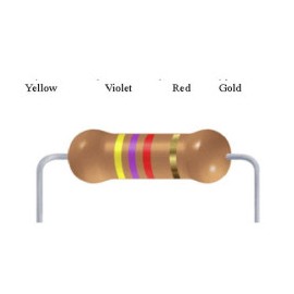 4700 Ohm 4.7K Ohm 0.25W