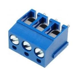 Borne 3 vias azul CB-025