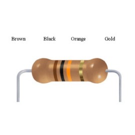 10000 Ohm 10K Ohm 0.25W