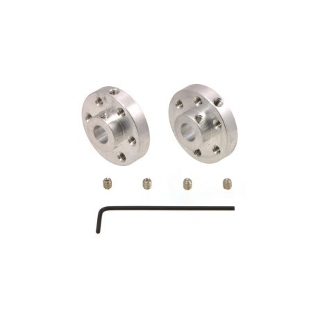 Cople 1/4 pulg Orificios M3