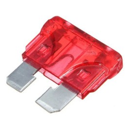 Fusible 10A automotriz rojo