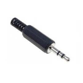 Plug 3.5mm estereo plastico...