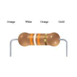 39000 Ohm 39K Ohm 0.25W