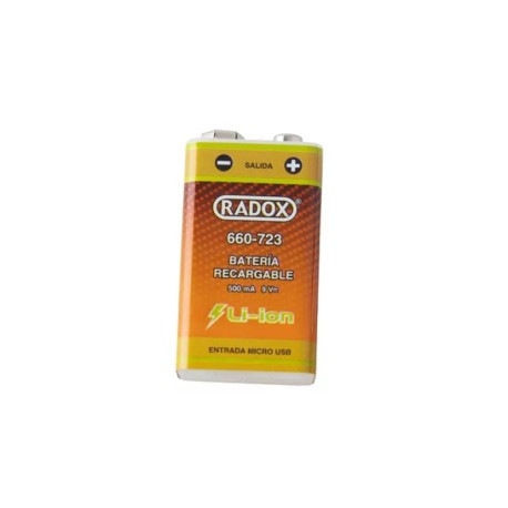 Bateria 9v recargable usb...