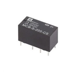 Relevador 5V 2P2T negro...
