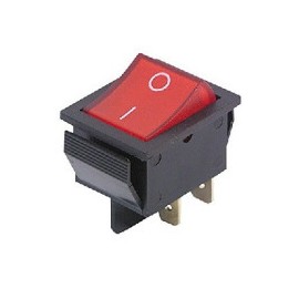 Switch grande 2P2T AC rojo...