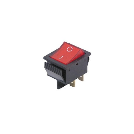Switch grande 2P2T AC rojo...