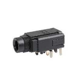 Jack 6.3mm placa negro...