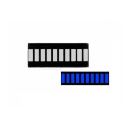 Barra de leds 10 bits azul...