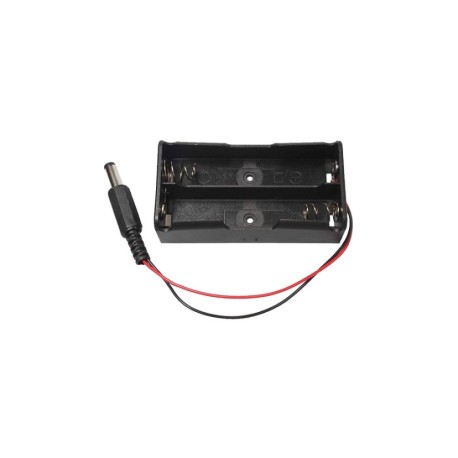 Portapilas 2 18650 con plug...