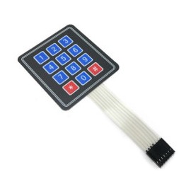 Teclado matricial membrana 3x4