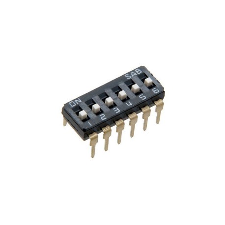 Dip-switch 6 fino DS-06L