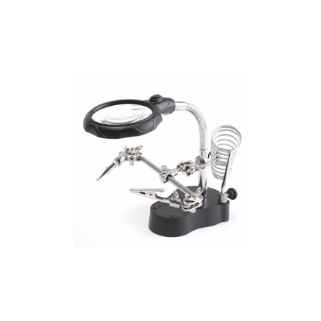 Mini atril con lupa y luz led