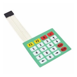 Teclado matricial verde 5x4