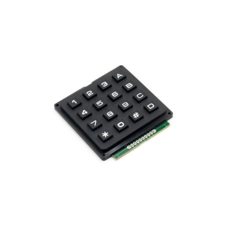Teclado matricial negro 4x4