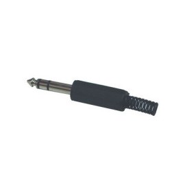 Plug TRS 6.3mm plastico...