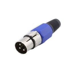 Plug Canon XLR plastico...