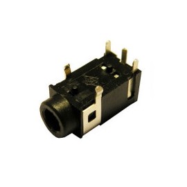 Jack 3.5mm placa negro mono...