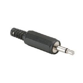 Plug 3.5mm mono plastico...