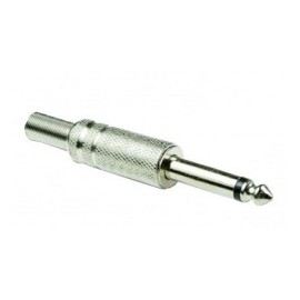 Plug TS 6.3mm metalico mono...