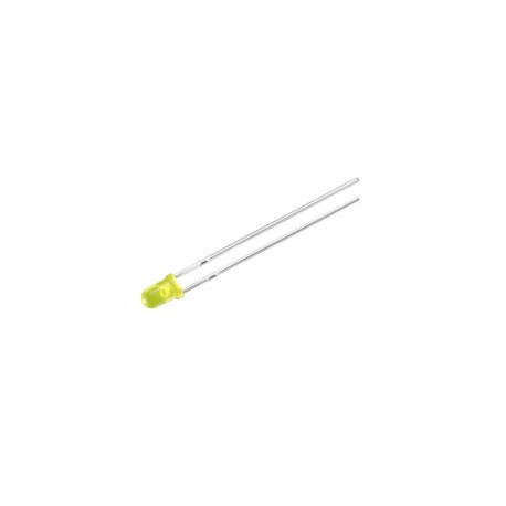 LED 3mm difuso amarillo