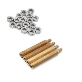 Postes de metal 20mm 4 pzas