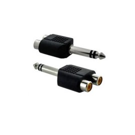 Jack Y RCA a plug TRS 6.3mm...