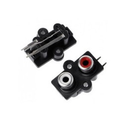Doble Jack RCA para chasis...