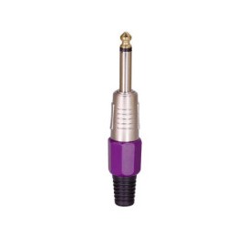 Plug TS 6.3mm metalico mono...